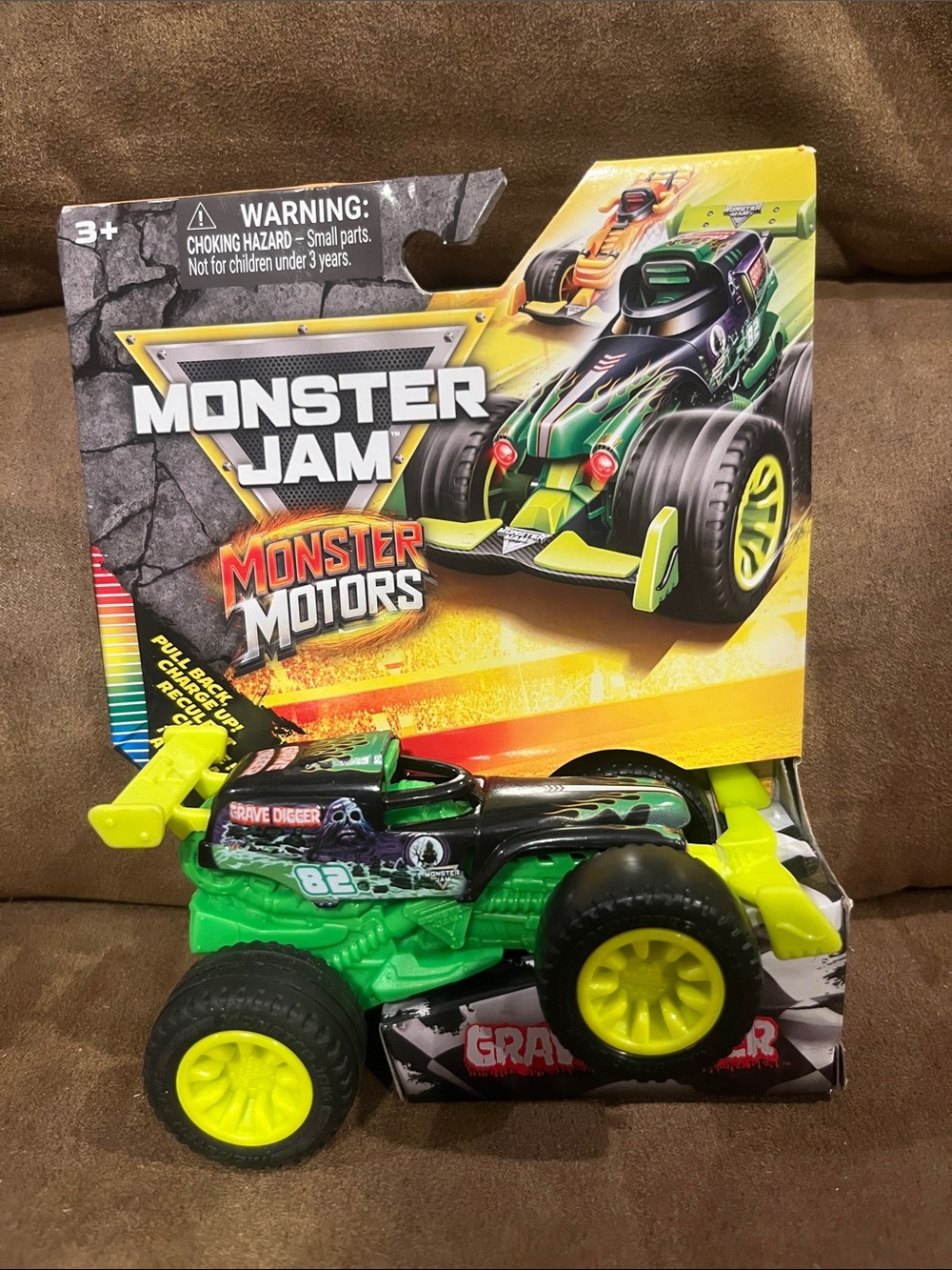 Monster Jam Monster Motors Grave Digger Toy Truck - Green/Black